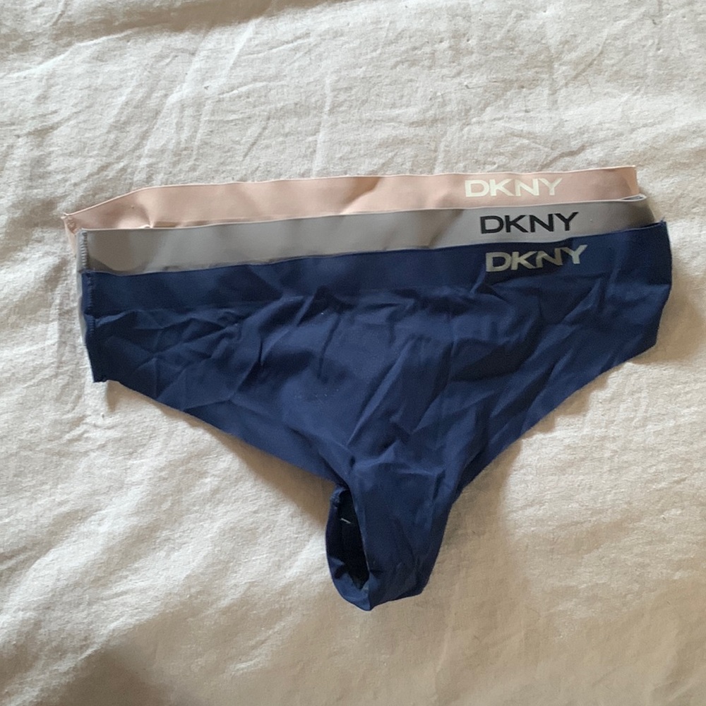 3-Pack DKNY No-Show Thong Panties